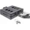 Delock estrutura de montagem de 5,25 polegadas para 4 HDD/SSD SATA ou SAS de 2,5 polegadas com fechadura