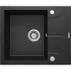 DEANTE Lava-loiça de granito 1 cuba com escorredor Graphite Metallic Andante