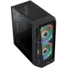 Aerocool AirHawk Duo Midi-Tower, Vidro Temperado - Black