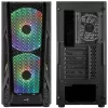 Aerocool AirHawk Duo Midi-Tower, Vidro Temperado - Black