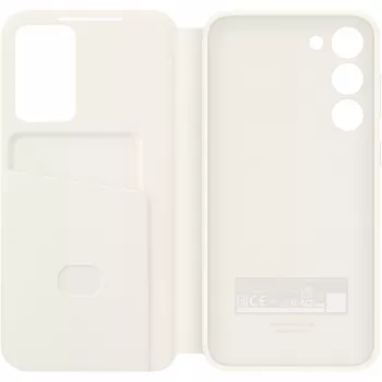 Capa Smart View Wallet Samsung para Galaxy S23+, Creme (EF-ZS916CUEGWW)