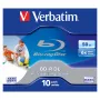 Verbatim BD-R DL 50GB 6x Inkjet Printable Jewel Case pack de 10