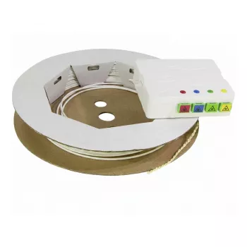Caixa compacta FTTH Synergy 21 pré-montada 4xLC/APC Open End 20m 9/125µm G.657.A2 4 fibras OD 2,2mm