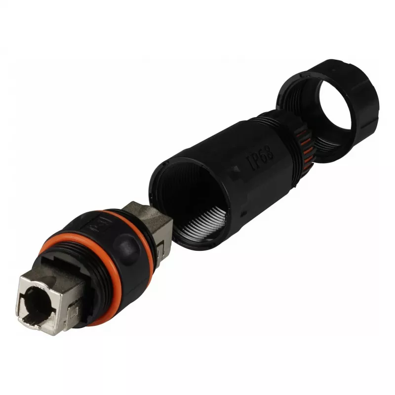 EFB Elektronik conector de cabo IP68 Cat.6A 10Gbit/s para AWG22/1-26/1 - IEC