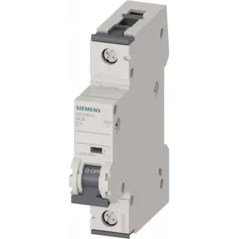 SIEMENS 5SY4101-7 Disjuntor magnetotérmico MCB 1A 1 polo C 6kA