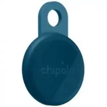 Chipolo LOOP – Rastreador Bluetooth recarregável com laço de silicone para iOS e Android, azul-marinho