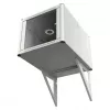 EFB Elektronik Elemento de suporte para caixa de parede profundidade 800mm RAL 7035, conjunto de 2 peças