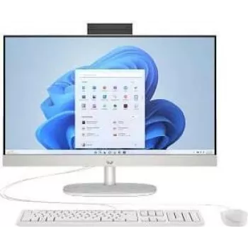 HP 24-cr1072ng Intel Core Ultra 7 155U All-in-One PC 23,8 polegadas Full HD IPS Display 16 GB RAM 1 TB SSD Windows 11 Home branco