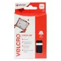 VELCRO Quadrados Autoadesivos de Gancho e Argola 25mm x 25mm, autoadesivos, preto, 24 conjuntos (48 unidades)