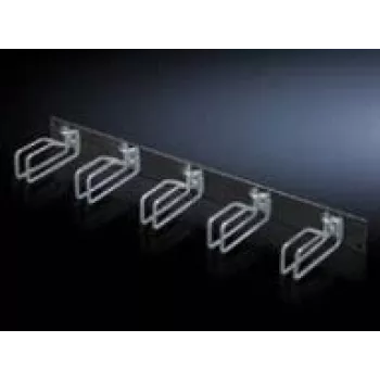 Rittal 7257.105 Painel de Gestão de Cabos, Preto, Aço, 2U, 19 polegadas, 482,6 mm