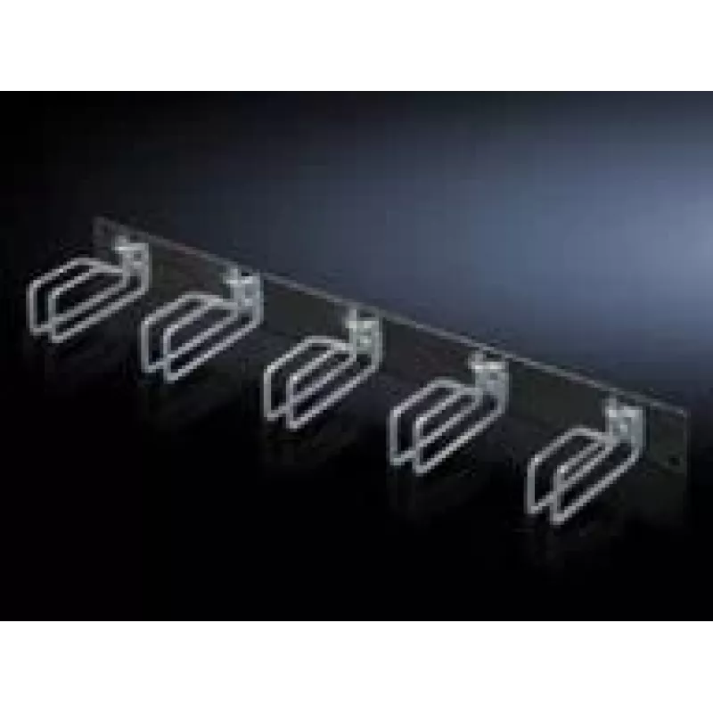 Rittal 7257.105 Painel de Gestão de Cabos, Preto, Aço, 2U, 19 polegadas, 482,6 mm
