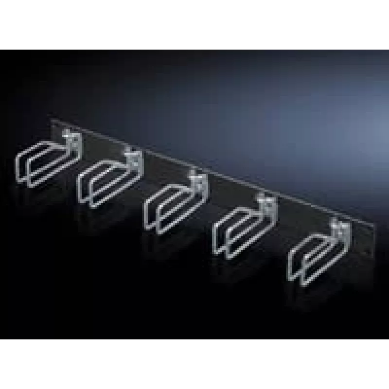 Rittal 7257.105 Painel de Gestão de Cabos, Preto, Aço, 2U, 19 polegadas, 482,6 mm