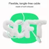 GREEN CELL Cabo de Silicone PowerFlex USB-C para USB-C 100W 1,2m Preto