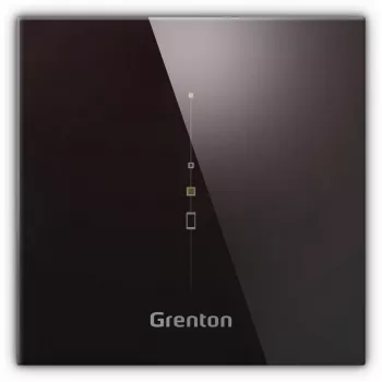GRENTON Painel Multissensor - Temperatura, Humidade, Pressão Atmosférica, Som, Luz, CO2, TVOC, IR/TF-Bus, Vidro Preto