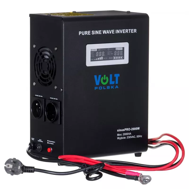 VOLT POLSKA SINUS PRO 2000W 24V Inversor/Carregador de Onda Sinusoidal Pura 1400W Potência Contínua