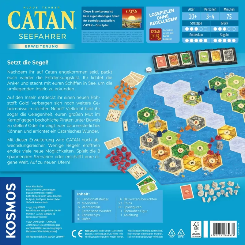 KOSMOS CATAN - Navegadores Expansão Jogo de Tabuleiro