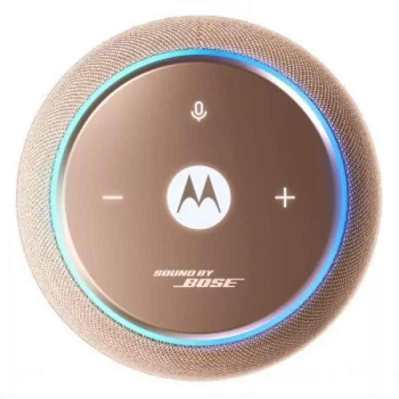 MOTOROLA Sound Flow altifalante XT2549-1 30W de potência de saída Sound by Bose Wi-Fi BT Airplay2 Google Spotify UWB 6000mAh IP67 carregamento em base Warm Taupe