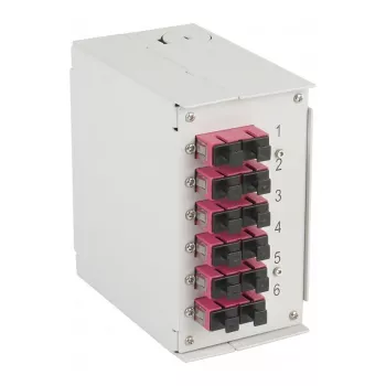 EFB-ELEKTRONIK Caixa para Calha DIN OM4 6x SC-Duplex Acoplamento sem Pigtails (BHS60203.6OM4)