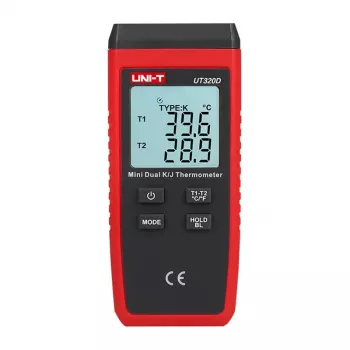 Uni-T UT320D Termómetro de Contacto de Canal Duplo