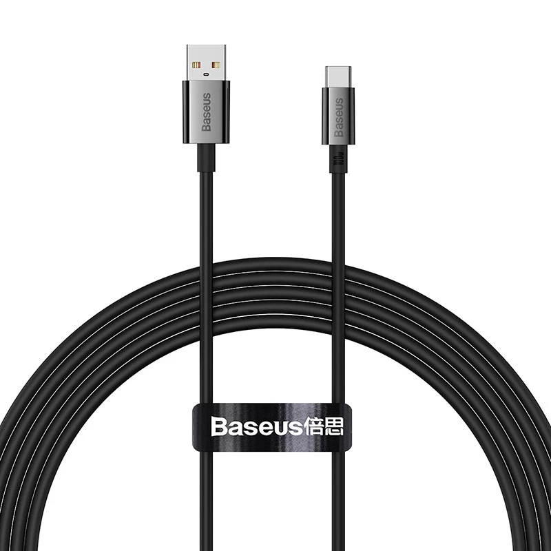 Baseus Superior Cabo USB para USB-C 100W 2m Preto