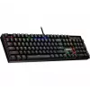 Defender Mirax GK-352 Teclado Gaming Mecânico, Outemu Blue Switches, Iluminação RGB, Com Fios USB, Preto