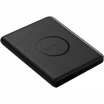 Satechi capa para passaporte em couro vegano com Find My (preto)