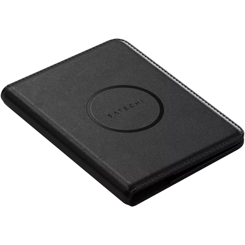 Satechi capa para passaporte em couro vegano com Find My (preto)