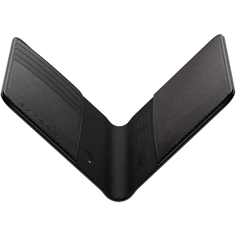 Satechi capa para passaporte em couro vegano com Find My (preto)