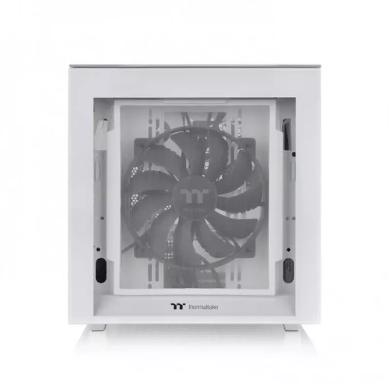 Caixa Micro Thermaltake Divider 200 TG Snow, branca, vidro temperado