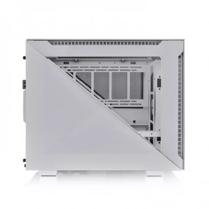 Caixa Micro Thermaltake Divider 200 TG Snow, branca, vidro temperado