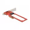 Placa Delock PCI Express x4 para 1 x slot EDSFF E1.S - Low Profile
