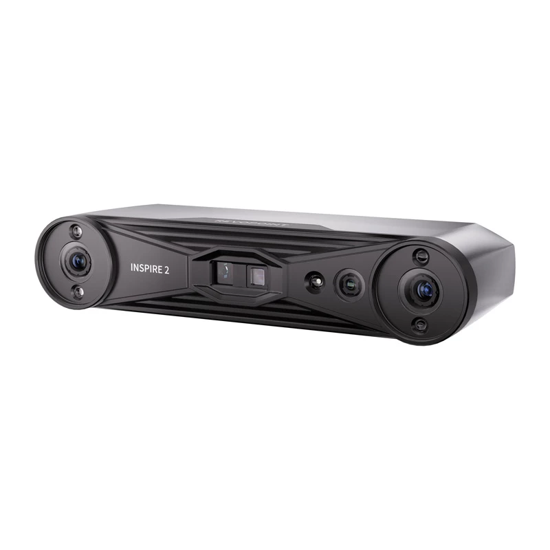 Scanner 3D Revopoint Inspire 2 Standard Edition - portátil e de secretária, luz estruturada infravermelha de eixo duplo, precisão 0,05 mm, cor 24 bits