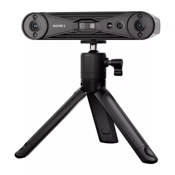 Scanner 3D Revopoint Inspire 2 Standard Edition - portátil e de secretária, luz estruturada infravermelha de eixo duplo, precisão 0,05 mm, cor 24 bits