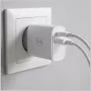 Carregador de parede 3MK FlowPower 30W USB-A USB-C PD 3.0 QC 4+ branco