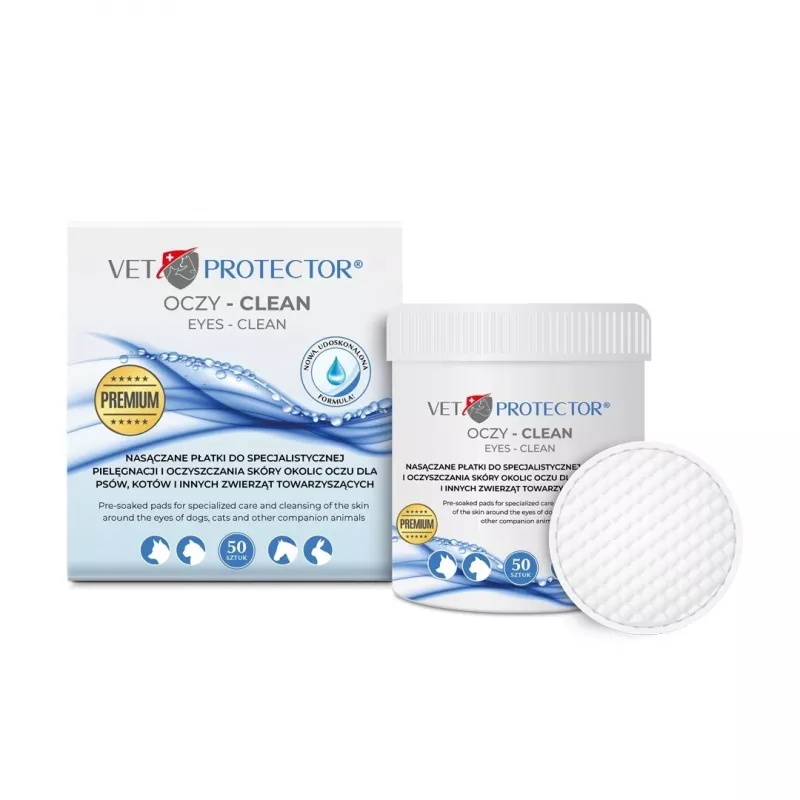 Toalhitas de limpeza ocular JM SANTE VET PROTECTOR 50 unid.