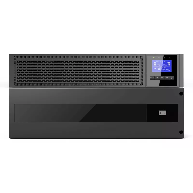 UPS LevelOne VOLTA UPS-2110 Online Double Conversion 10KVA/10000W 6U Rack/Tower preto