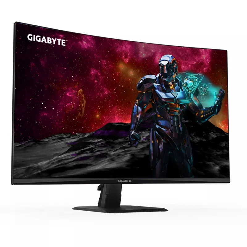 Monitor gaming curvo GIGABYTE GS32QC 31,5 polegadas QHD - 2560 x 1440, 1500R, 165Hz, 1ms, 300 cd/m², FreeSync Premium, HDR Ready, HDMI 2.0, DisplayPort 1.4