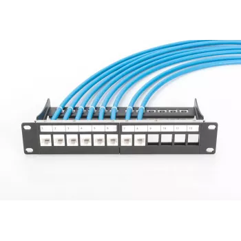 Cabo de instalação DIGITUS CAT 6A U/UTP Dca AWG 23/1 LSOH 100m azul rolo