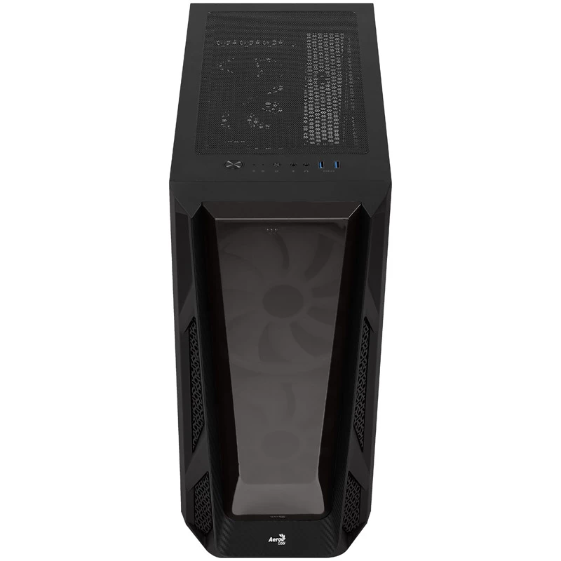 Midi-Tower Aerocool NightHawk Duo, vidro temperado - preto