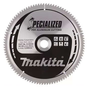 Disco de serra Makita 305x30x100T especializado alumínio