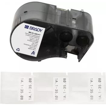 Etiquetas de bandeira em polipropileno Brady BMP51 M511 para cabos e condutas (M5-01-425-FT)