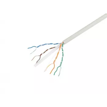 Cabo de rede LANBERG Cat.6 UTP LSZH 305m cinzento CU Solid 23AWG Fluke Passed CPR