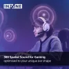 Headset gaming Sony INZONE H5 Wireless over-ear com microfone branco