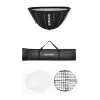 Luz de vídeo LED bi-color NEEWER SF120Q 120W com encaixe Bowens, 2700K-6500K, CRI≥97, controlo por app