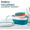 Cesto de roupa dobrável Beldray LA034816TQFEU7, branco/menta