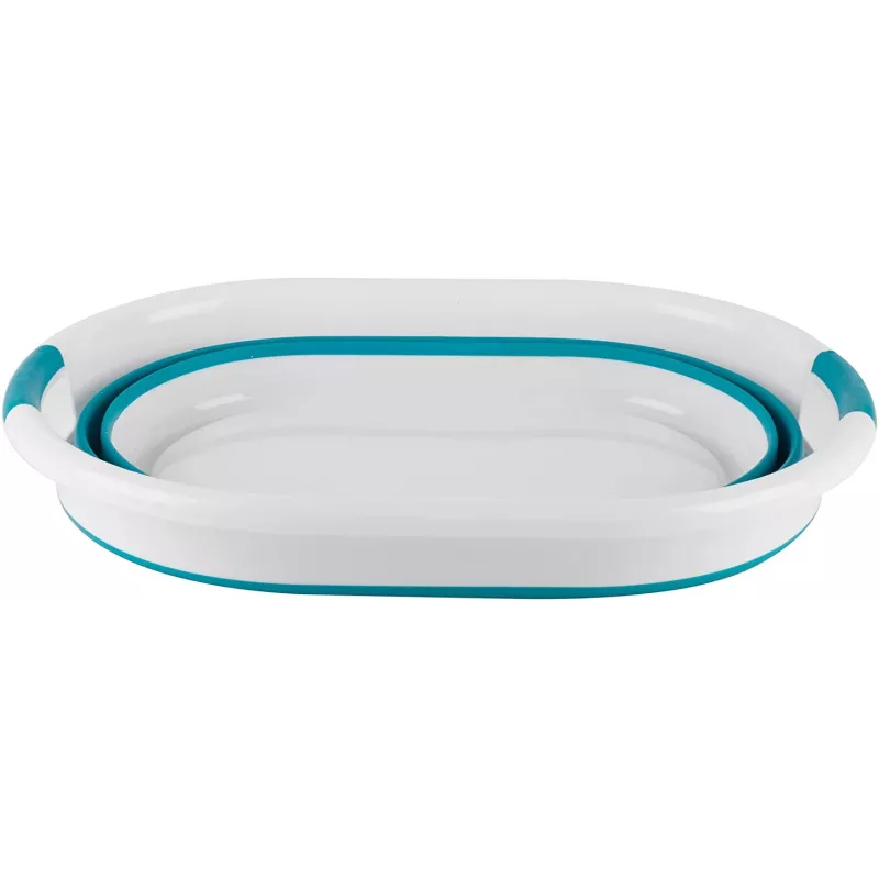 Cesto de roupa dobrável Beldray LA034816TQFEU7, branco/menta