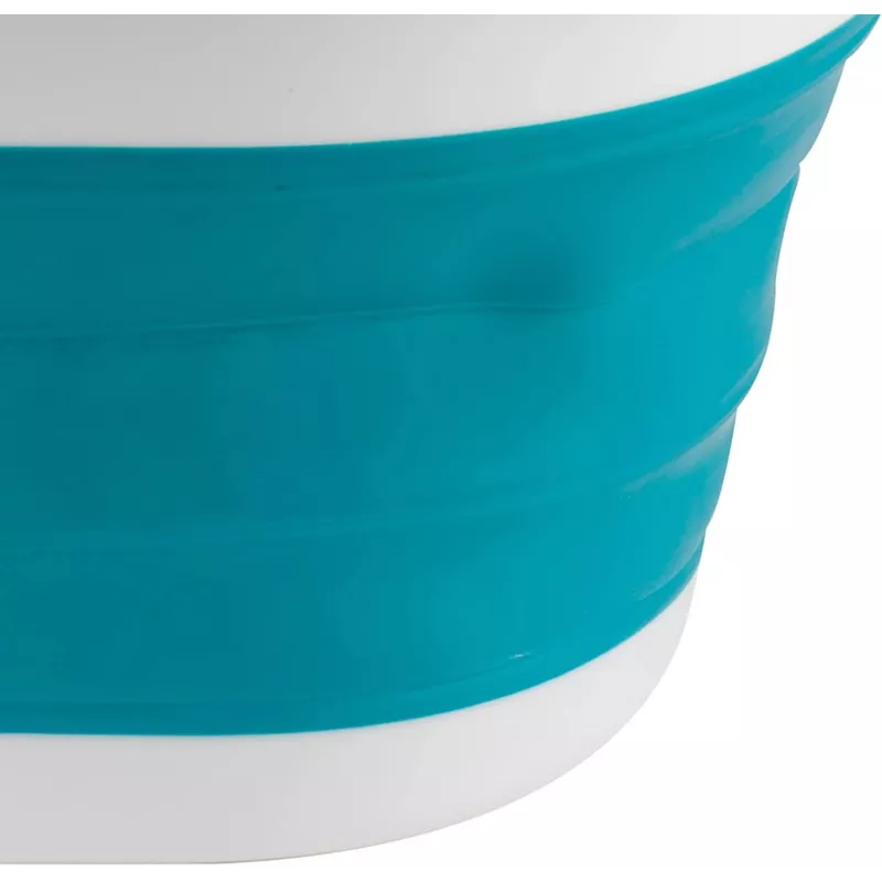 Cesto de roupa dobrável Beldray LA034816TQFEU7, branco/menta
