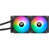 Refrigeração líquida all-in-one para CPU Thermaltake TH280 V2 ARGB, radiador 280mm, 2 ventoinhas PWM 140mm, placa fria de cobre, iluminação RGB endereçável