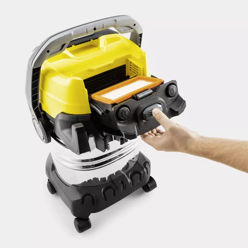 Aspirador de água e pó Kärcher WD 7 Control P S 30/6/35/T, 1400 W, 30 L, aço inoxidável