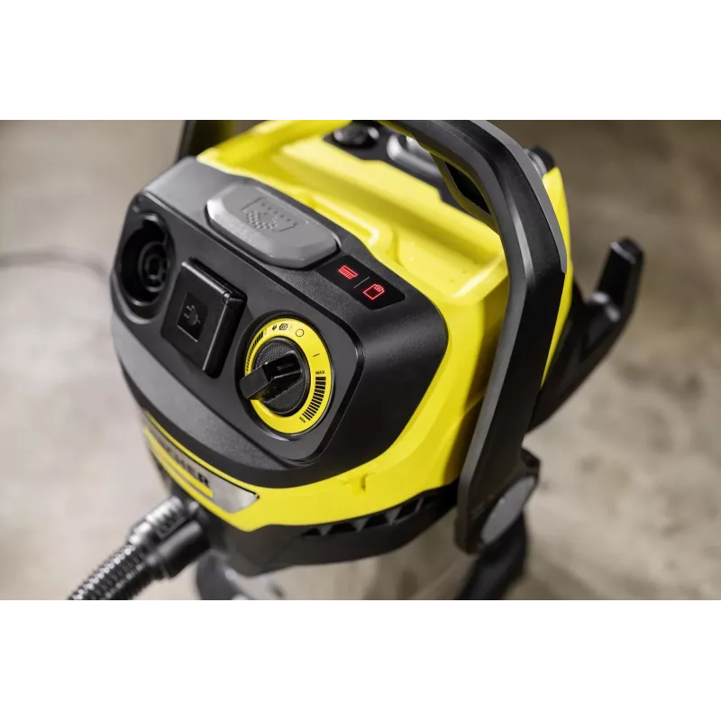 Aspirador de água e pó Kärcher WD 7 Control P S 30/6/35/T, 1400 W, 30 L, aço inoxidável